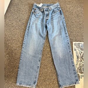 Levi's Light Blue Straight Leg Jeans